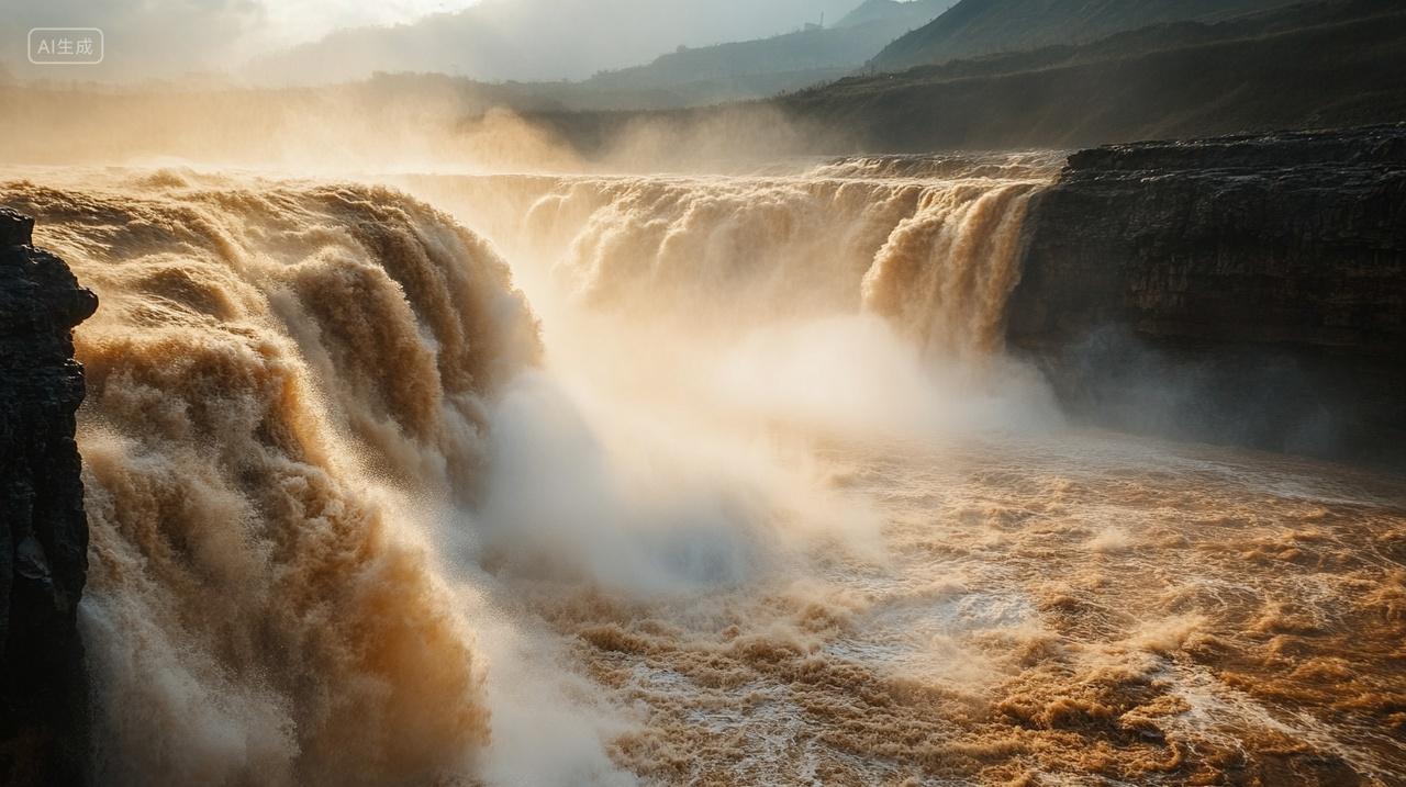 中国黄河壶口瀑布风景壁纸旅游
