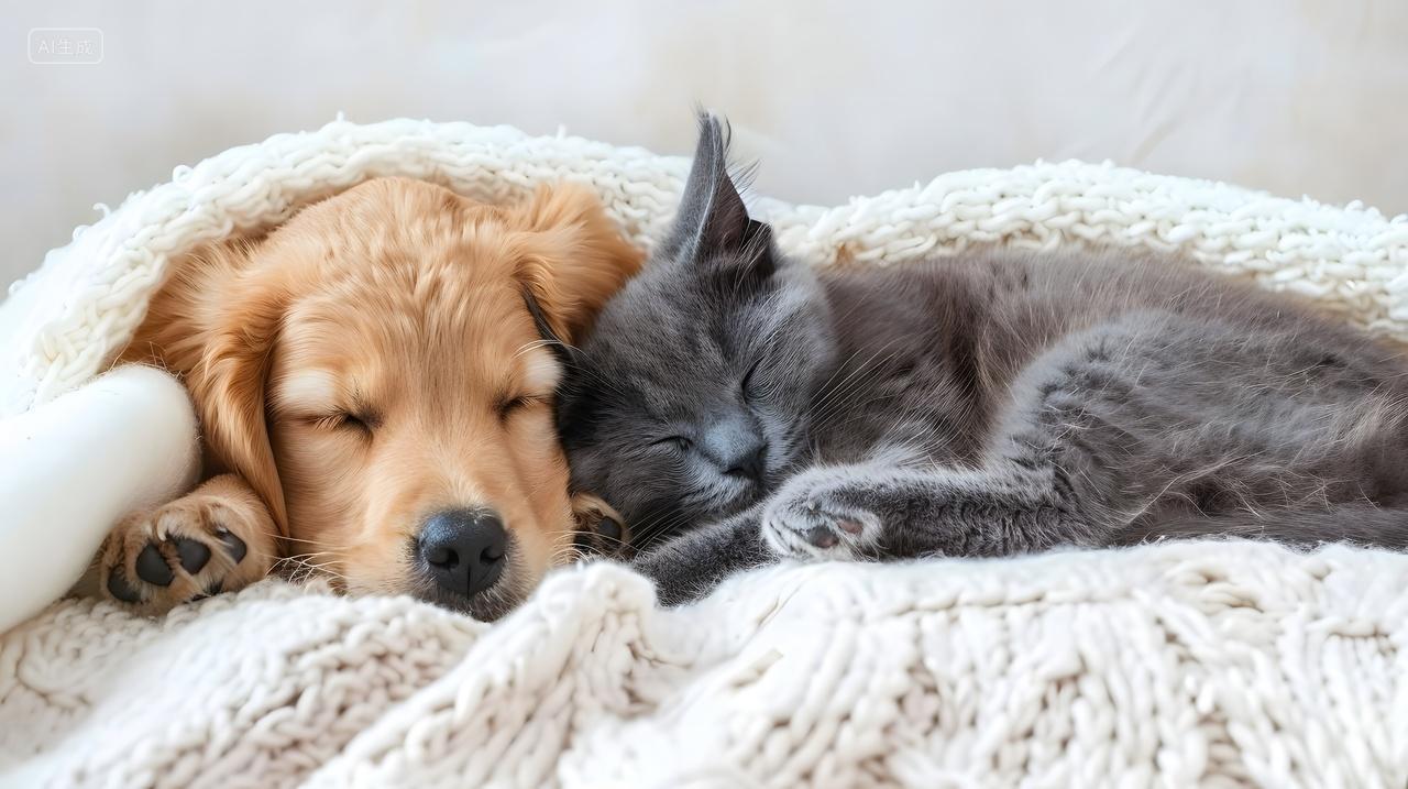 小猫三只家居场景宠物图片