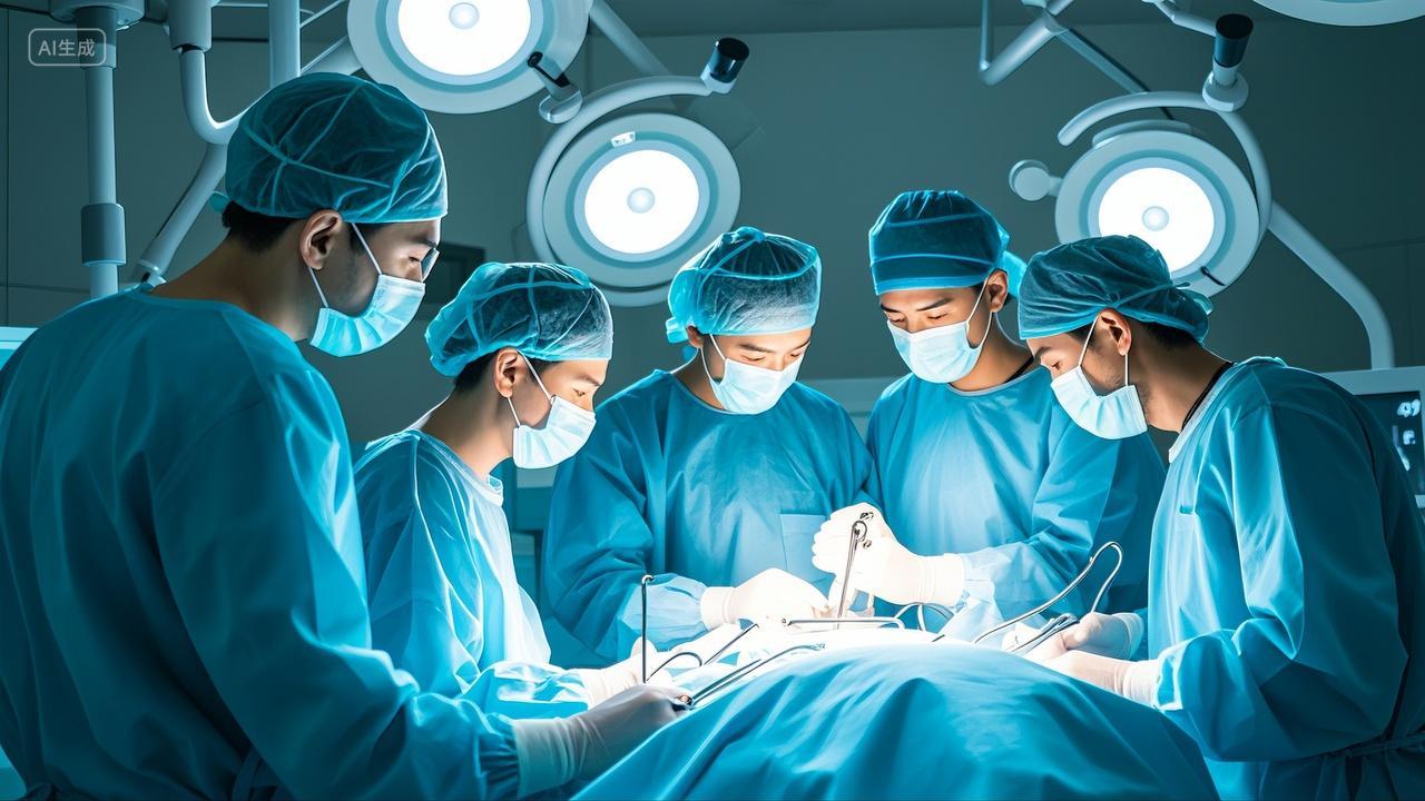 医生团队手术室做手术医疗健康