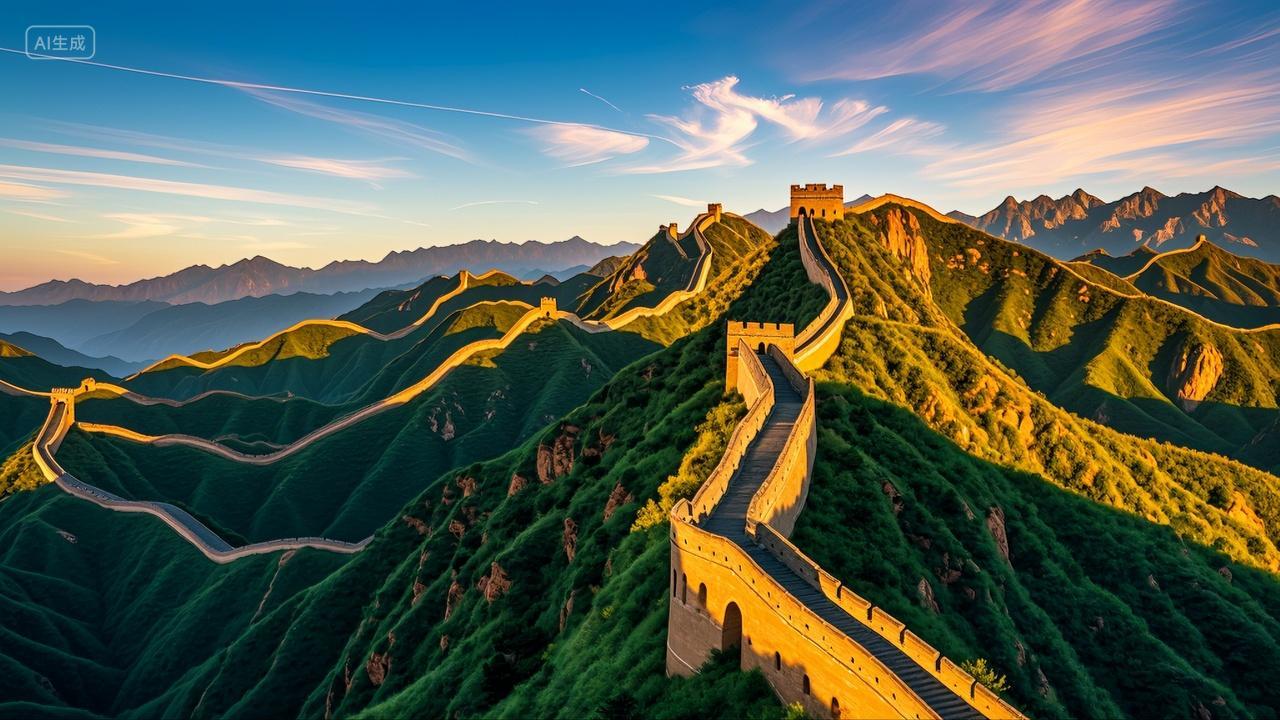 中国长城万里长城名胜古迹古建筑风景旅游