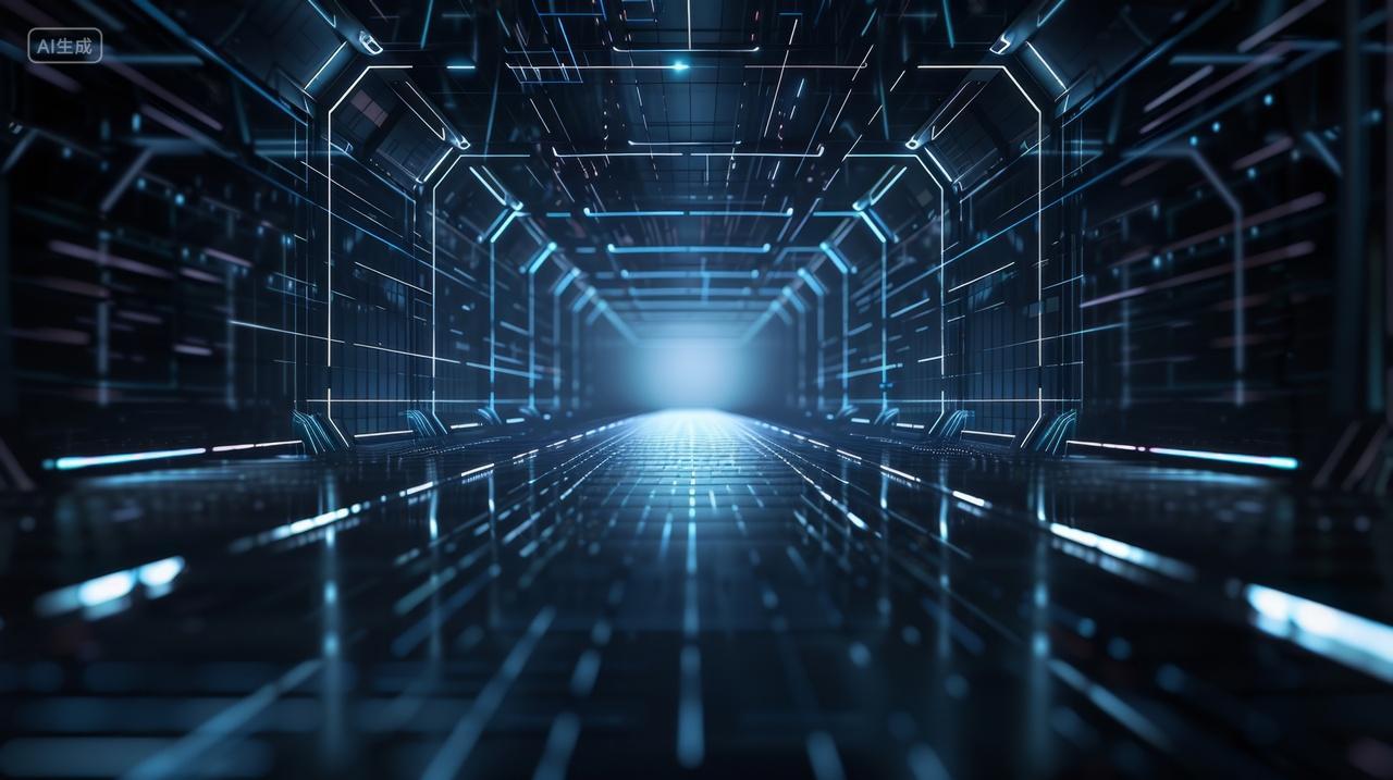 科技室内空间和通道