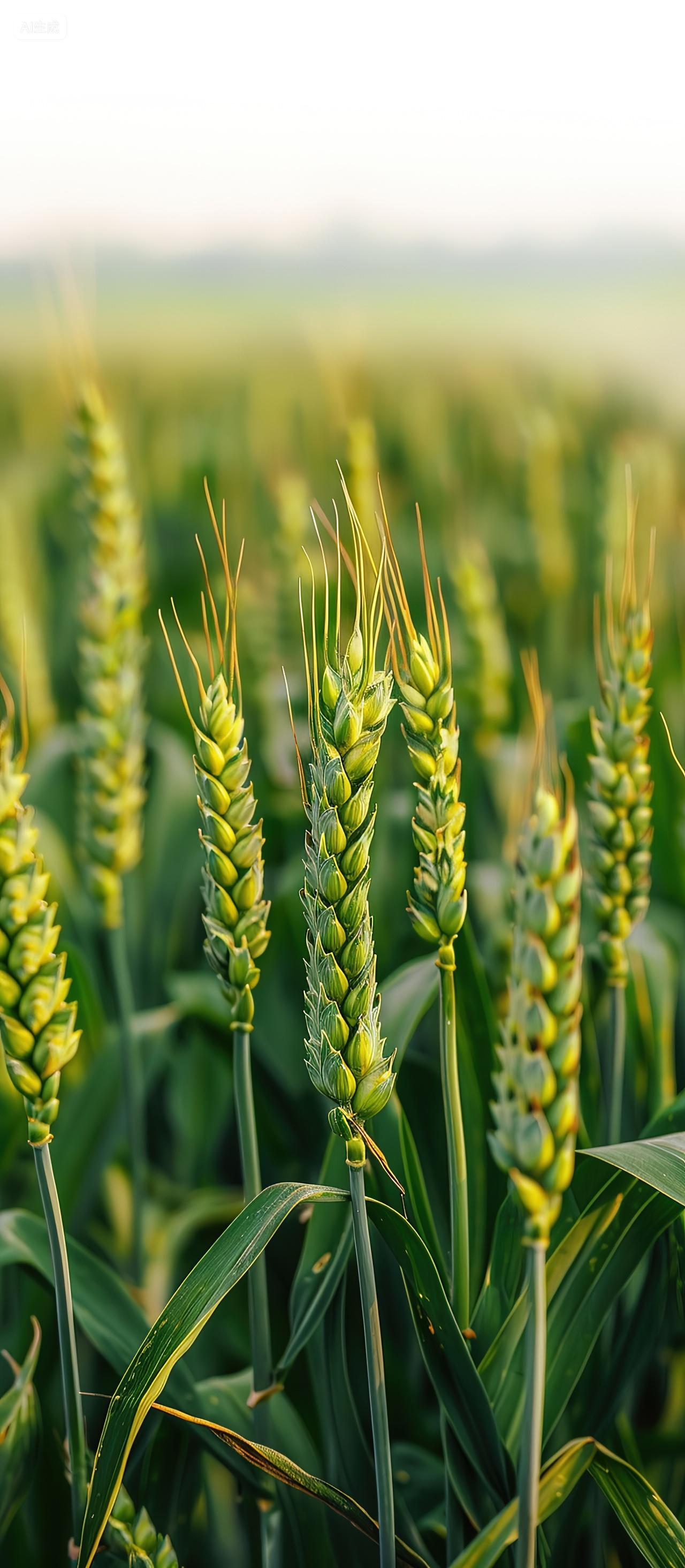 二十四节气小满时节绿油油的麦穗