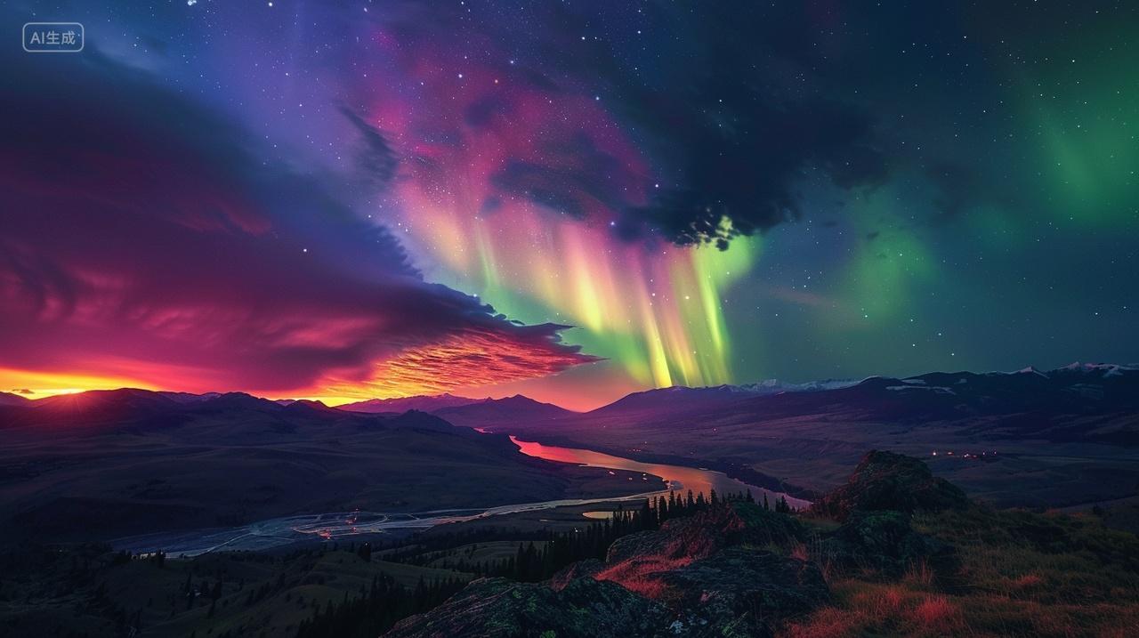 星辰如瀑洗尘寰