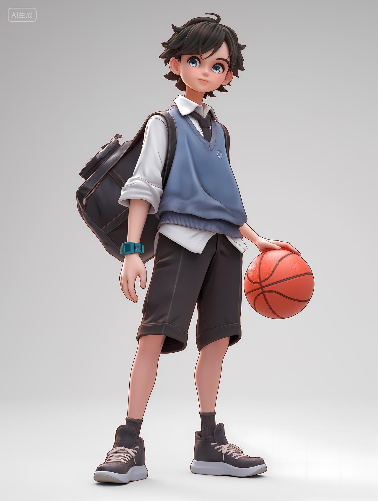 篮球体育学生单色背景