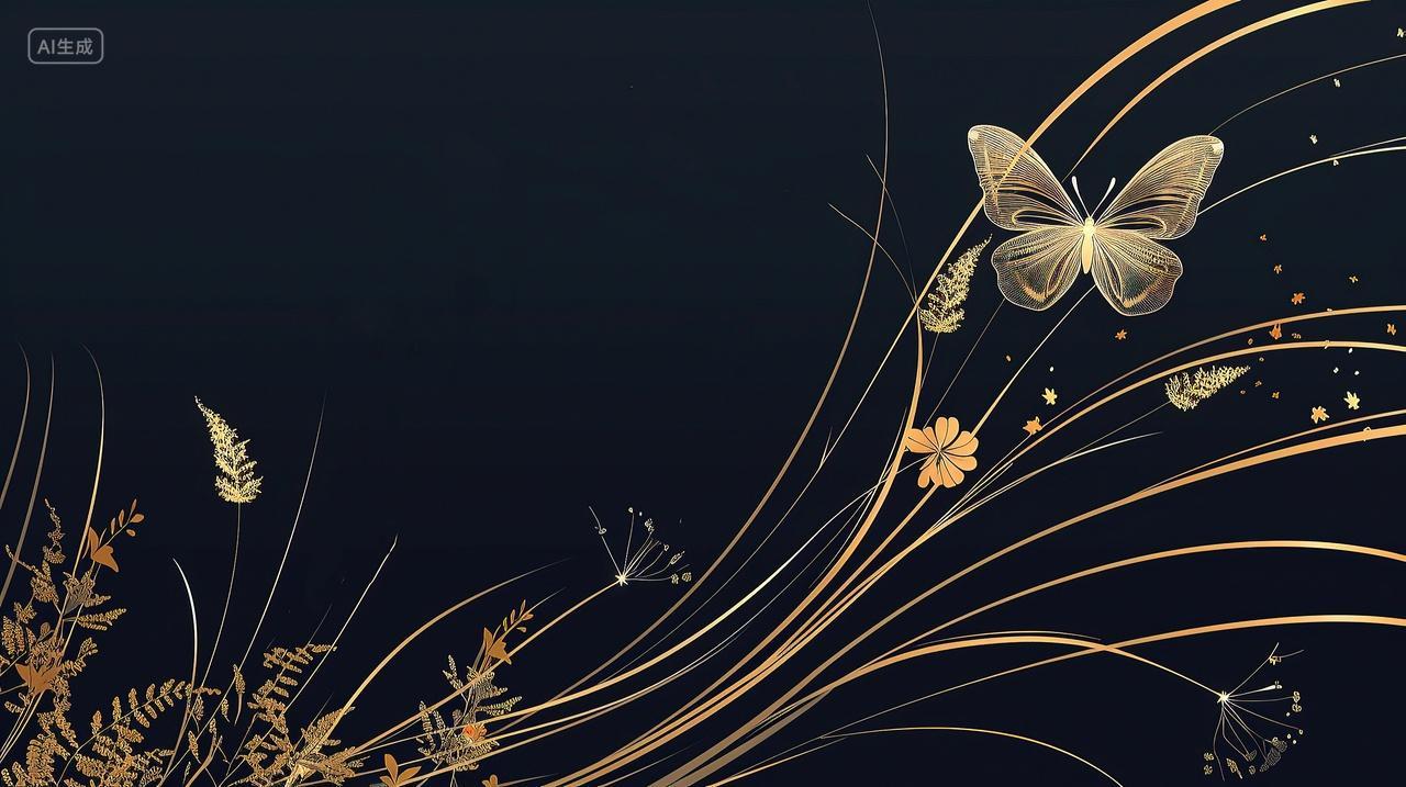蝴蝶黑色背景