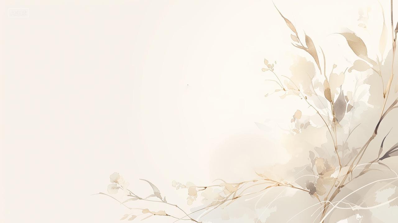 淡雅浅色系花卉背景