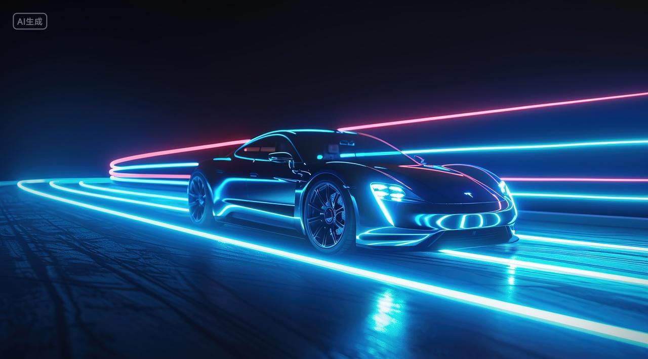 汽车科技概念车背景