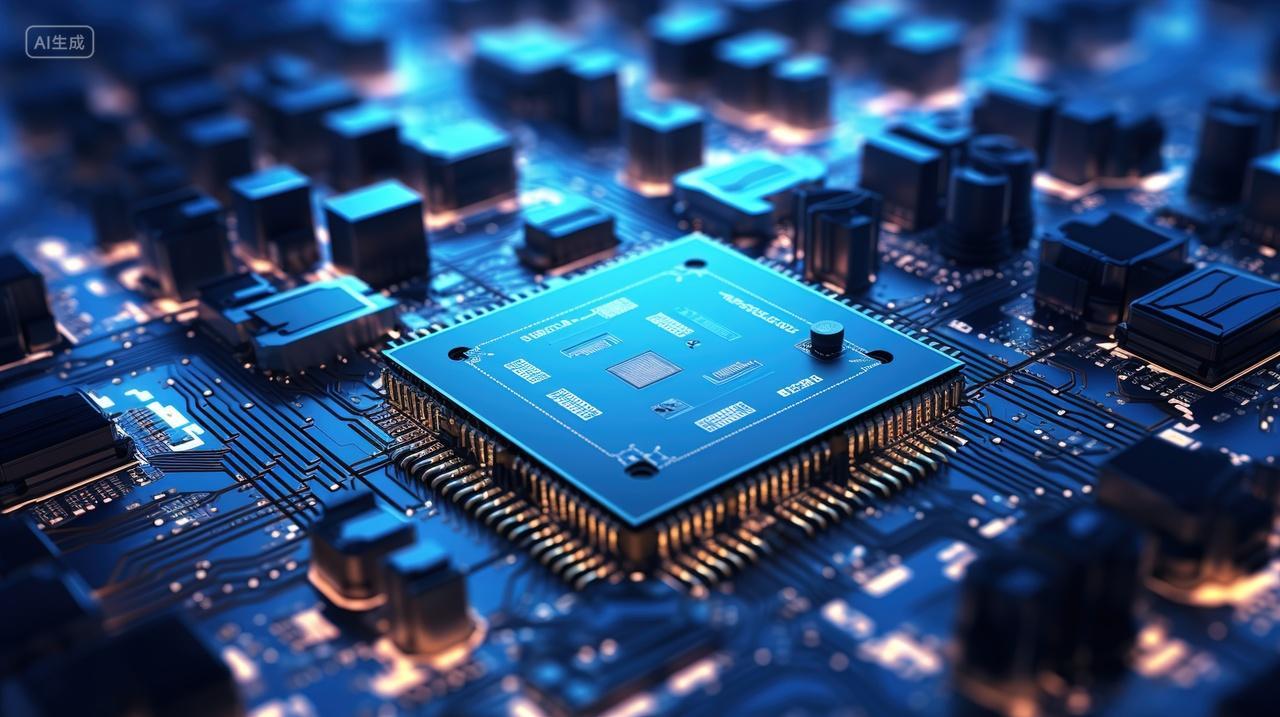 高级简约芯片背景