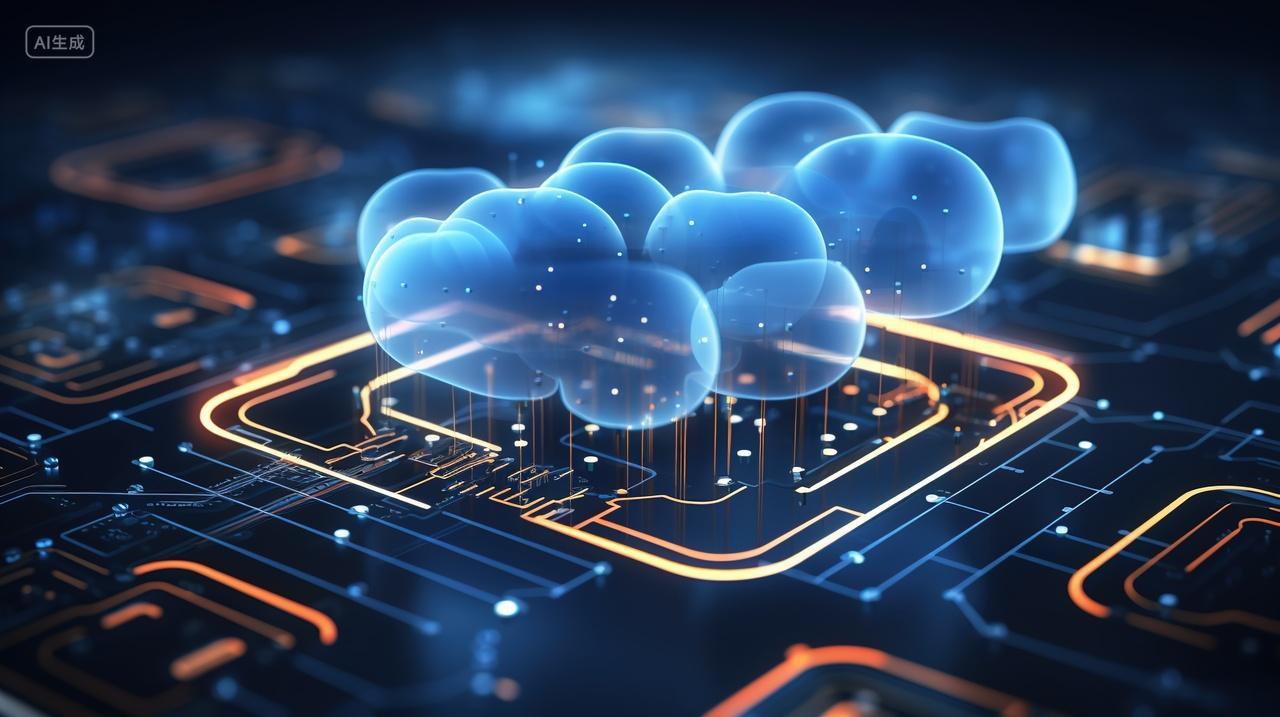 高级简约科技芯片背景