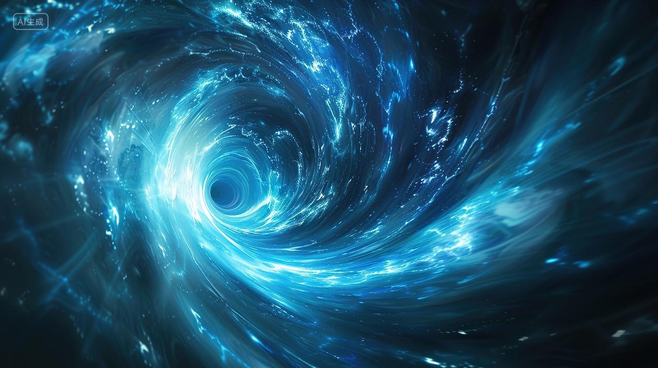 高级简约旋涡光效背景