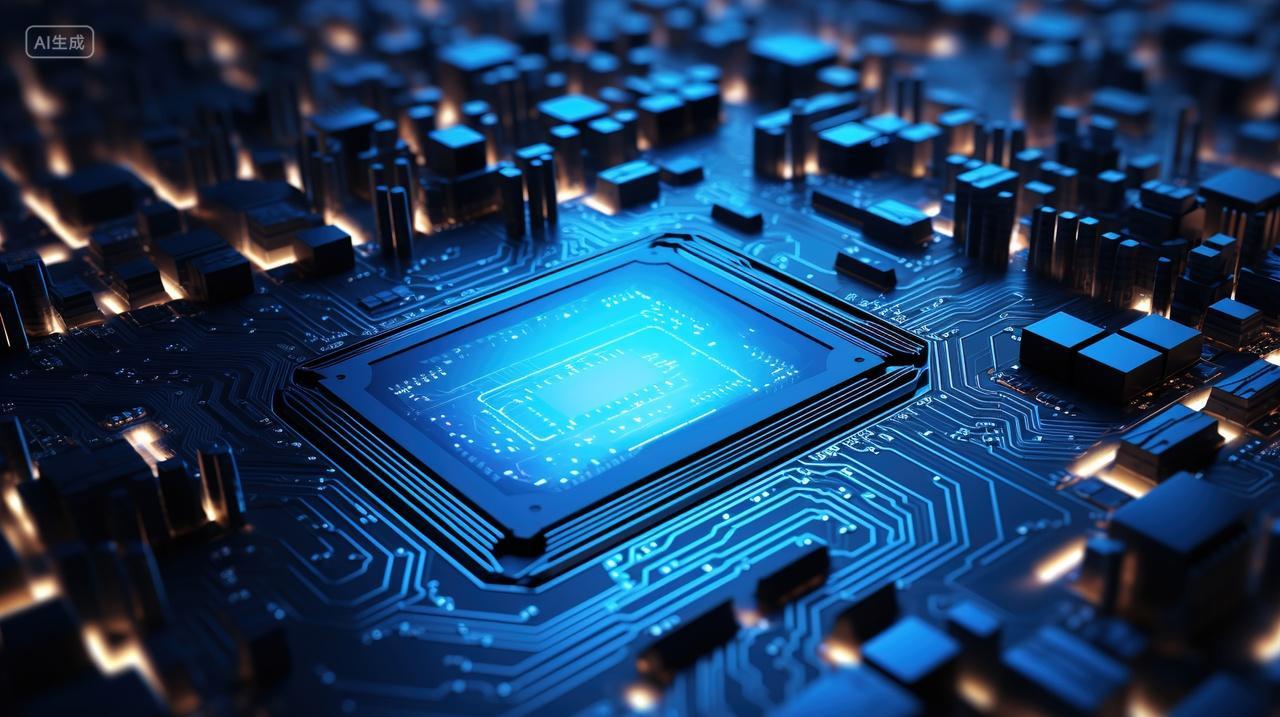 高级简约芯片背景