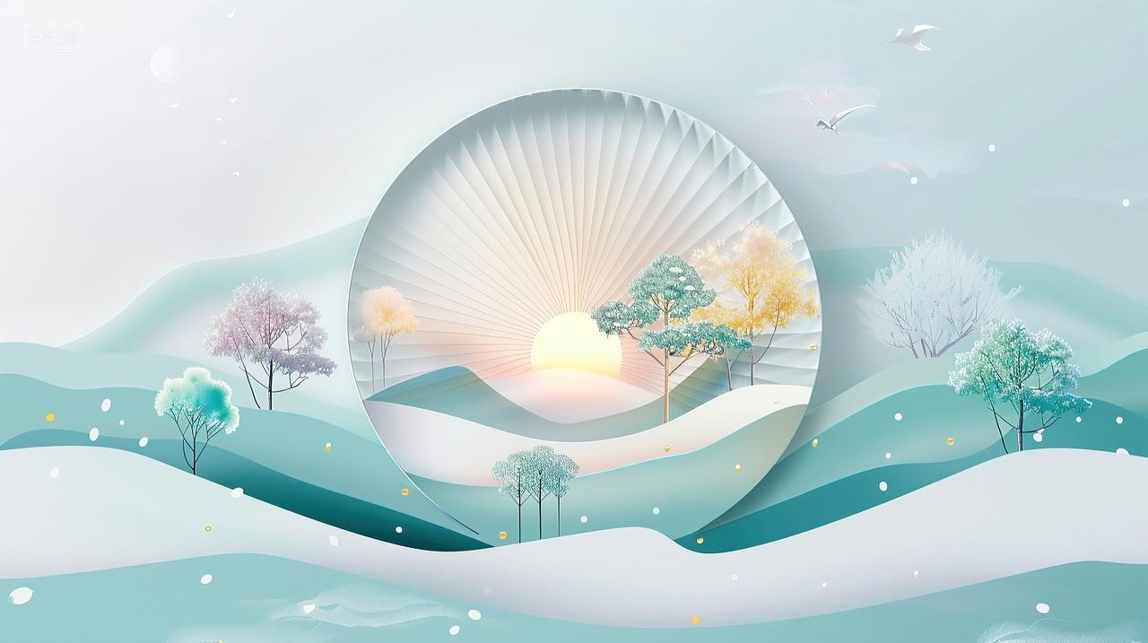 创意抽象风景山水装饰画