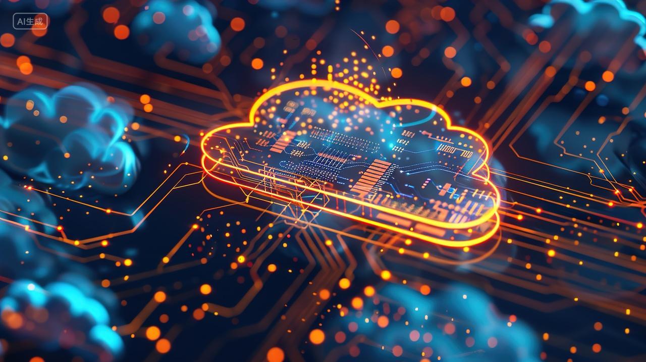 高级简约科技芯片背景