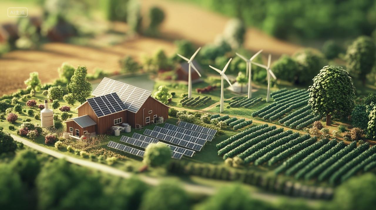 绿色生态农场微缩景观