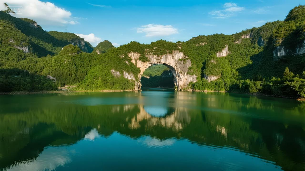 国庆节桂林山水象鼻山自然风光旅游背景