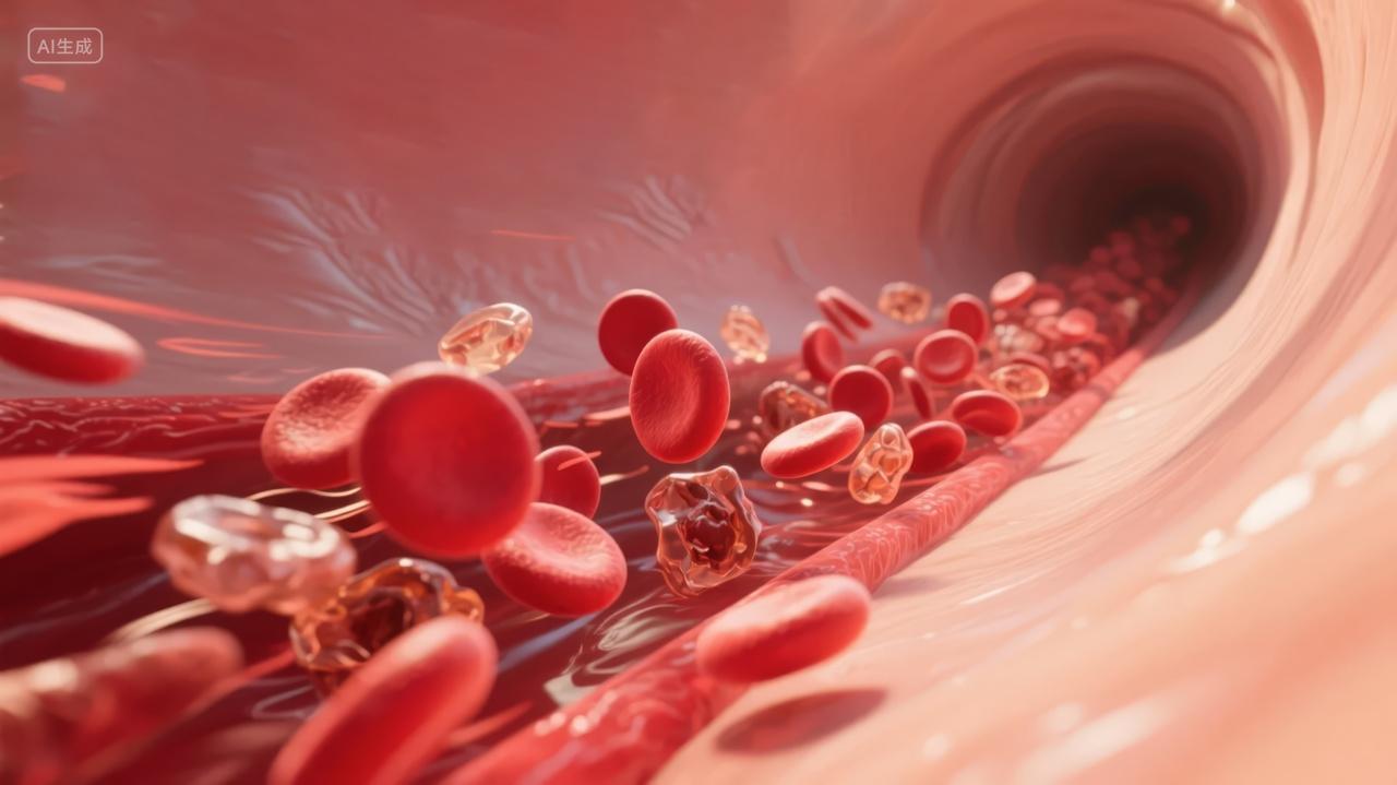医疗科技血管血液细胞生物健康背景图