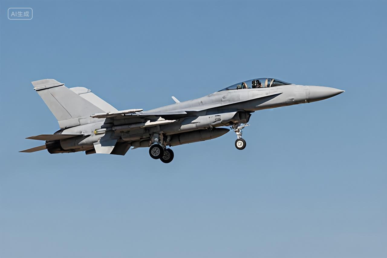 蓝色天空背景超音速战斗机飞行