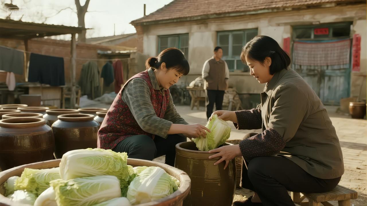 立冬节气腌制白菜泡菜传统习俗生活背景