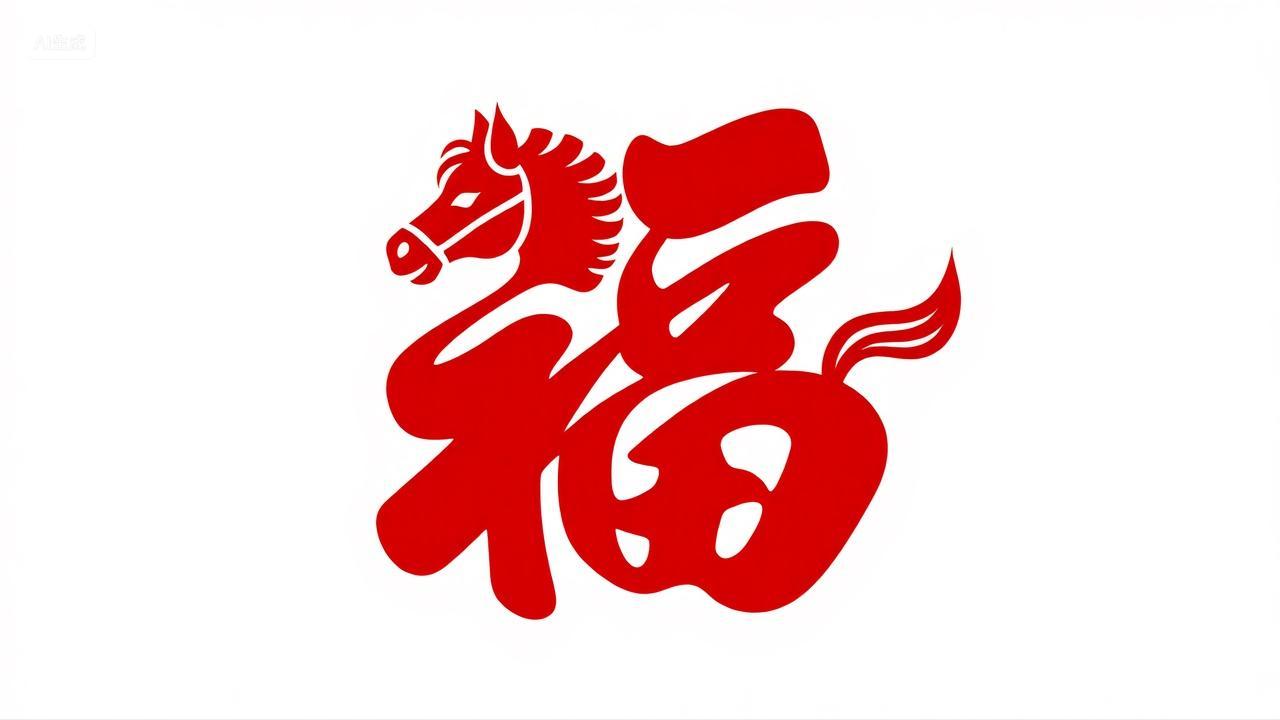 2026年马年剪纸福字