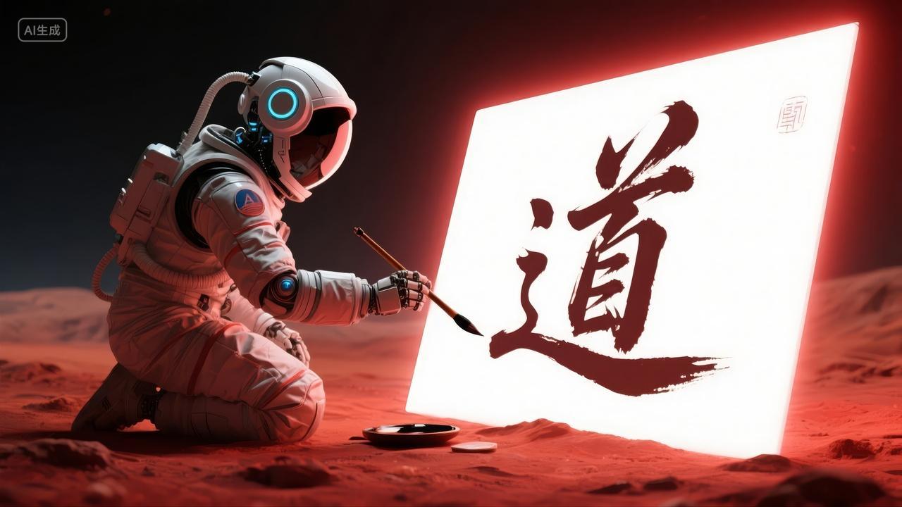 国庆节航天探索道企业文化创意海报背景