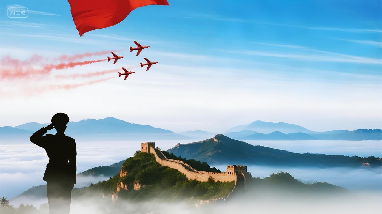 八一建军节大气党政风背景