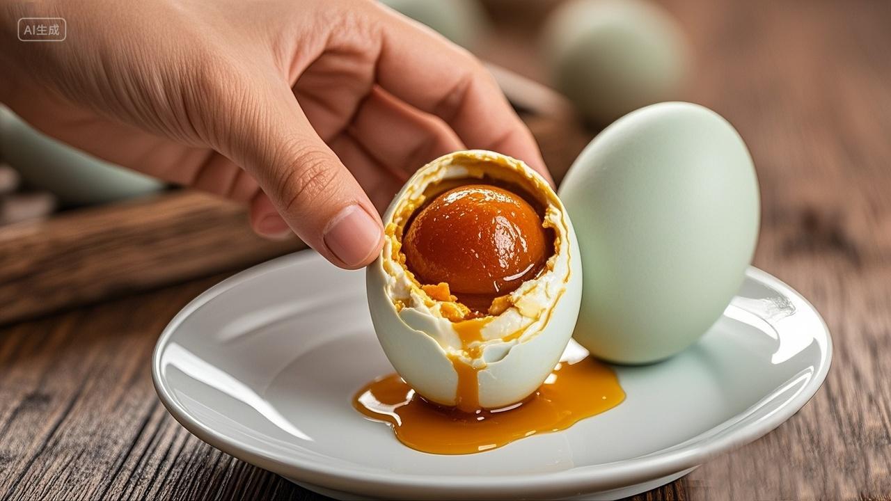 咸鸭蛋农产品美食美味营养健康