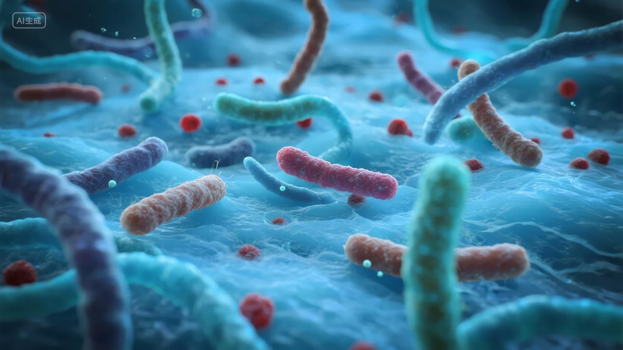 医疗科技细菌病毒微生物科学研究背景图