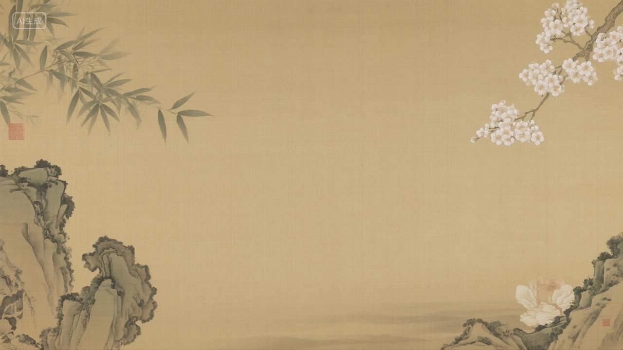 古风PPT底图高级复古