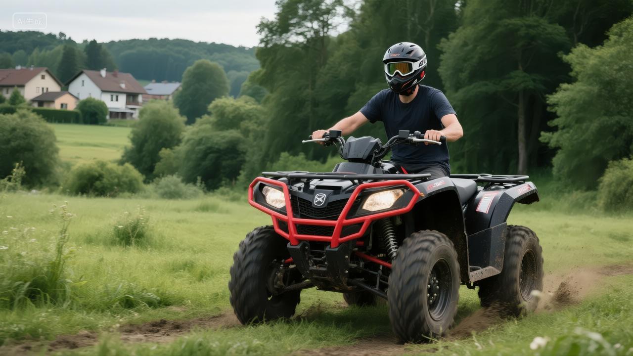 户外全地形车越野探险极限运动休闲背景