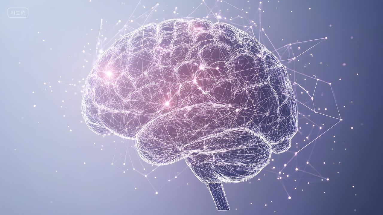 大脑与神经网络连接图
