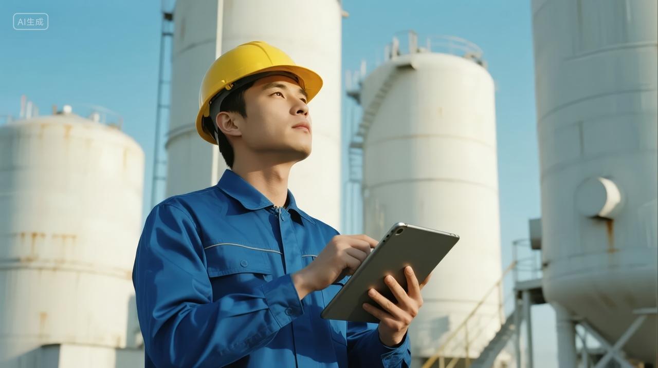 工业区工程师现场巡检安全生产行业背景