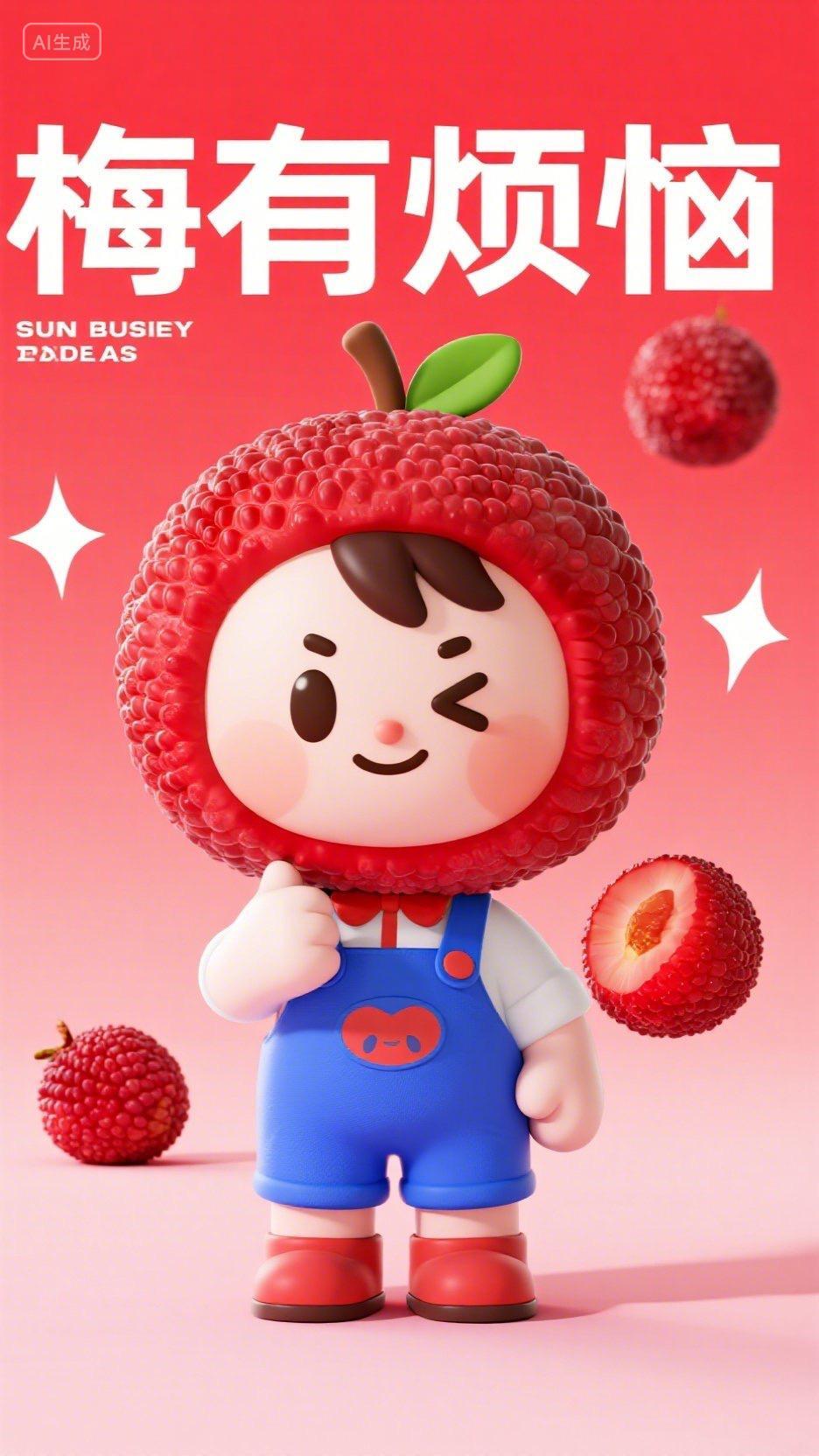 红色没有烦恼海报