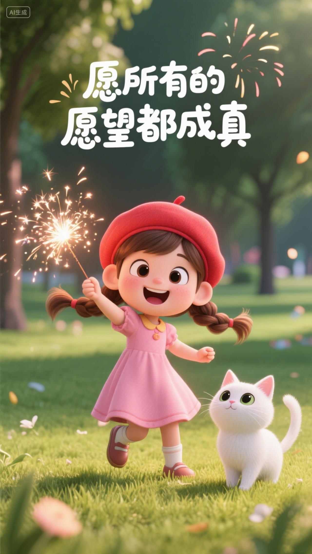 愿所有的愿望都实现创意海报