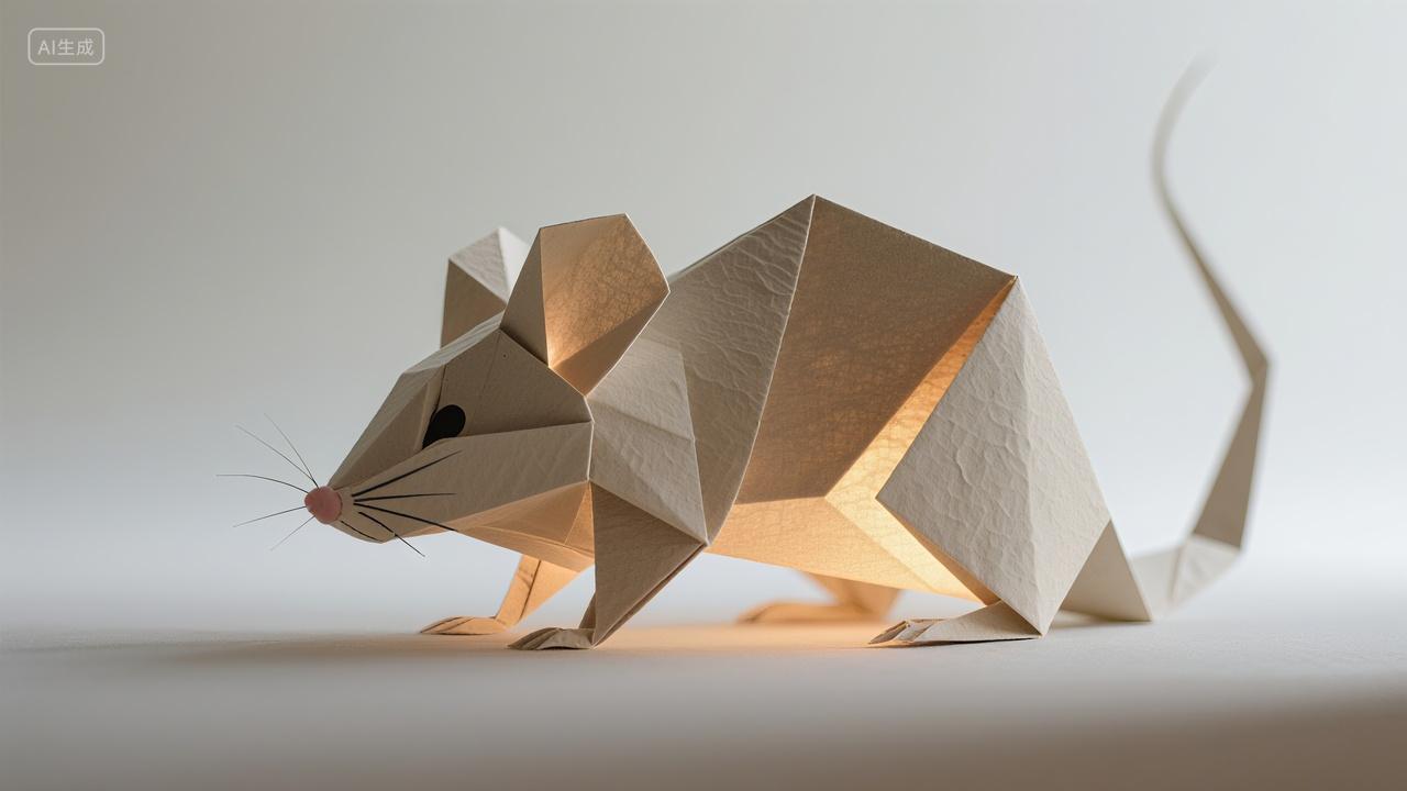 创意折纸十二生肖-鼠