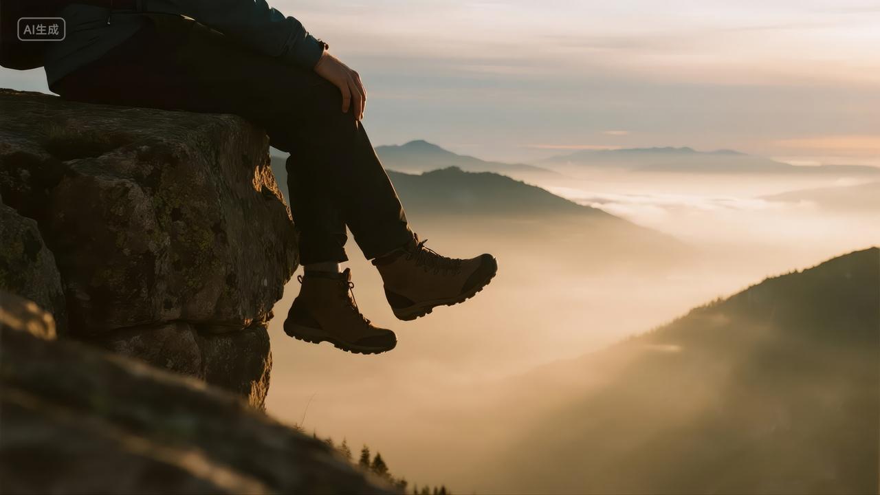 挑战巅峰成功云海之上励志企业精神背景