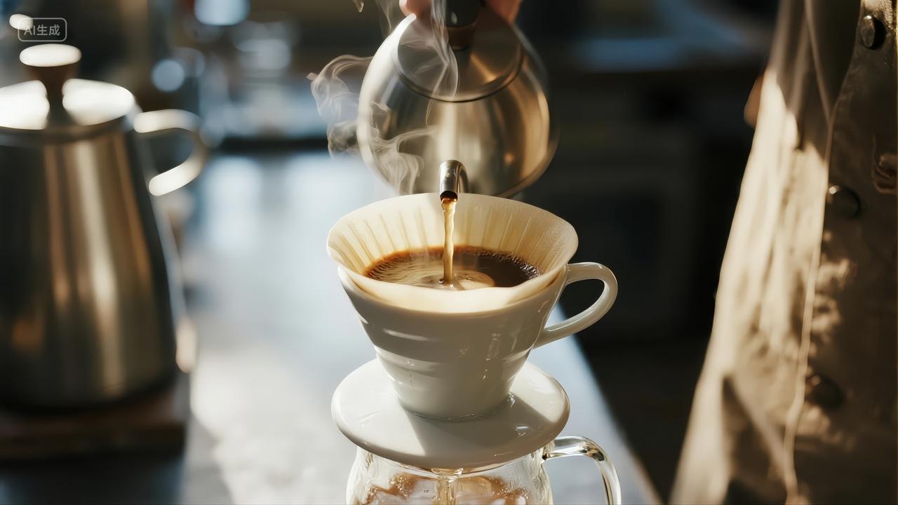 手冲咖啡馆慢生活方式餐饮饮品静物背景