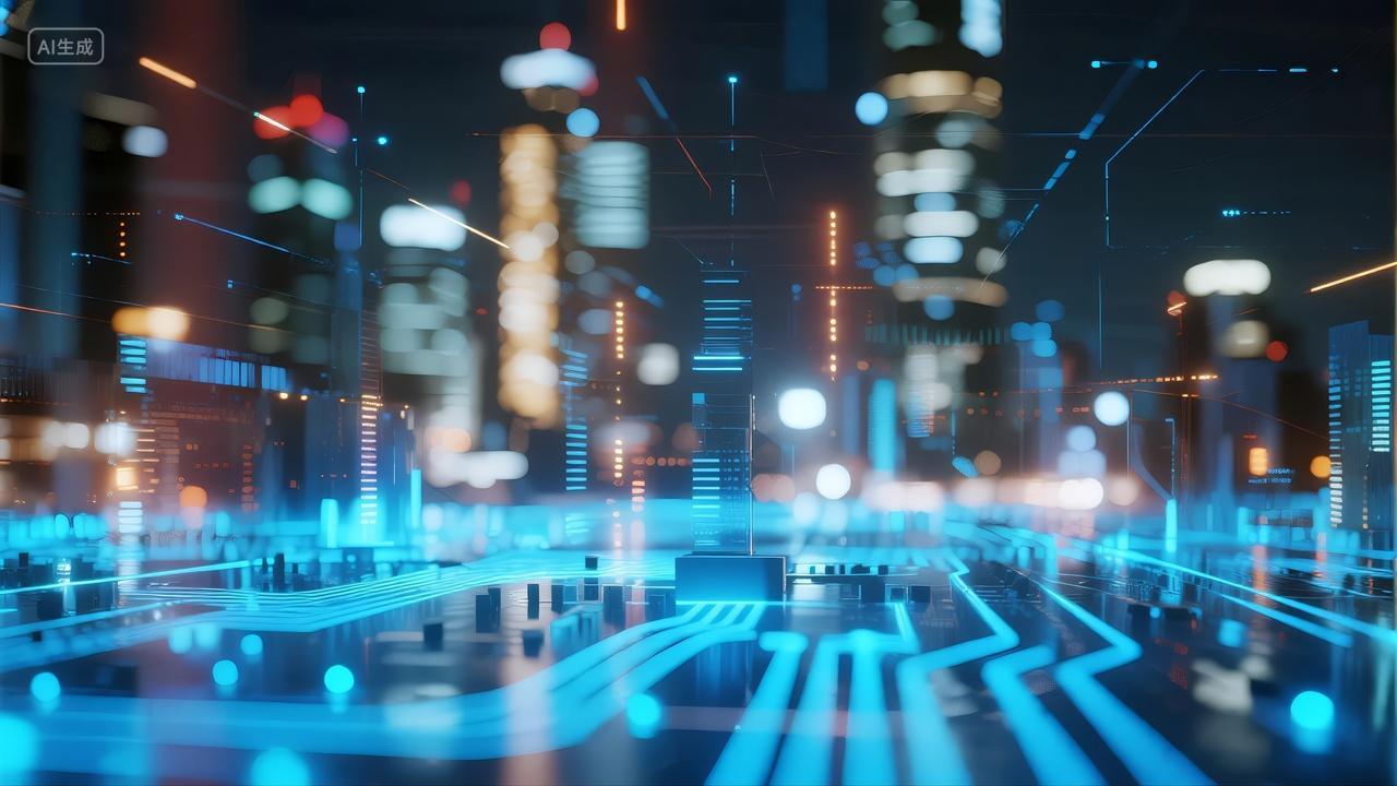 科技城市智能电网数据网络发展概念背景