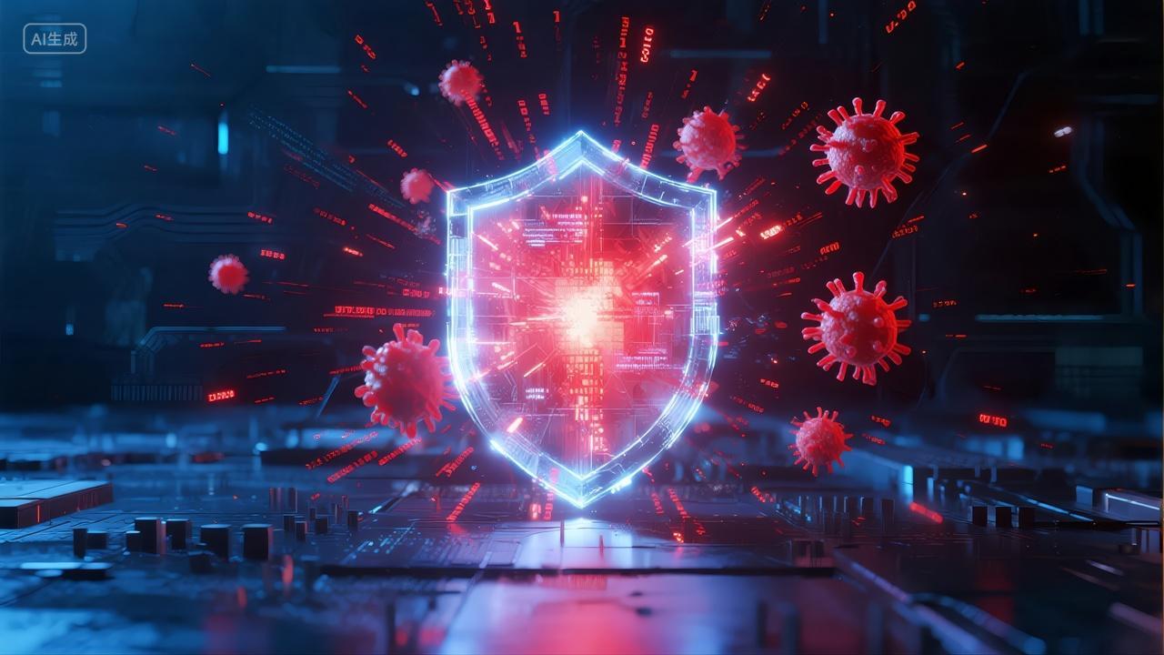 病毒防护免疫系统医疗科技安全概念背景