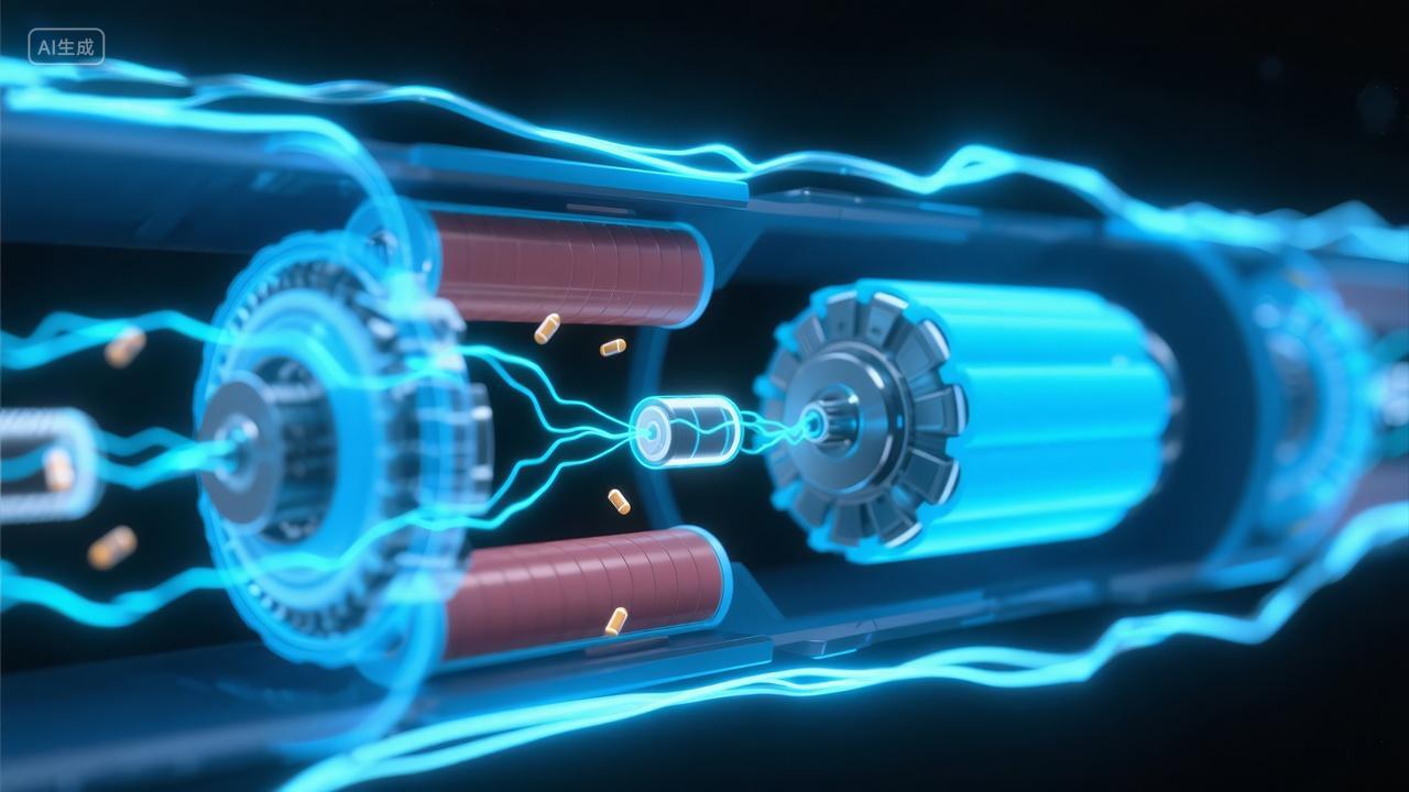 新能源电机动力引擎未来科技产品广告背景