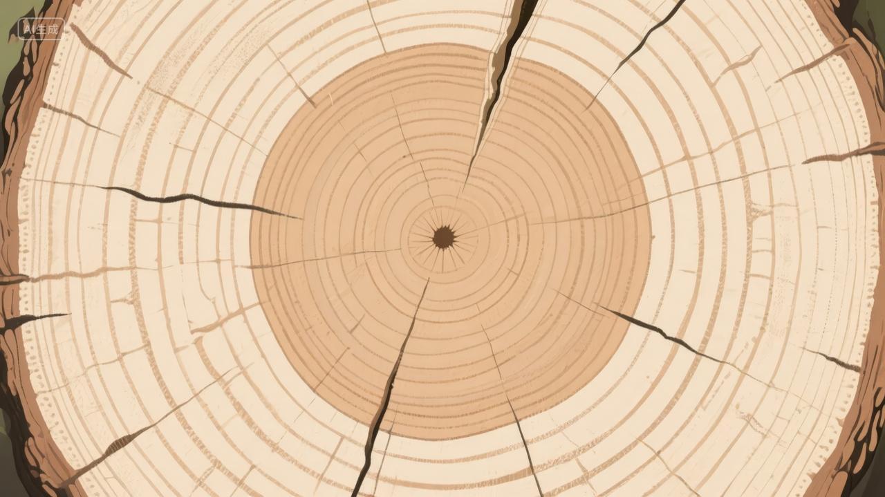 树木年轮木桩纹理时间历史环保概念背景