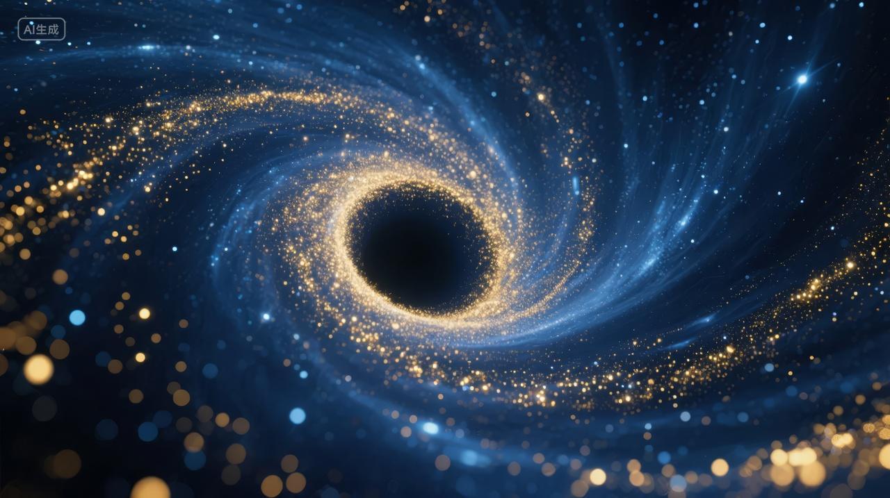 宇宙星系旋涡太空科幻探索背景图