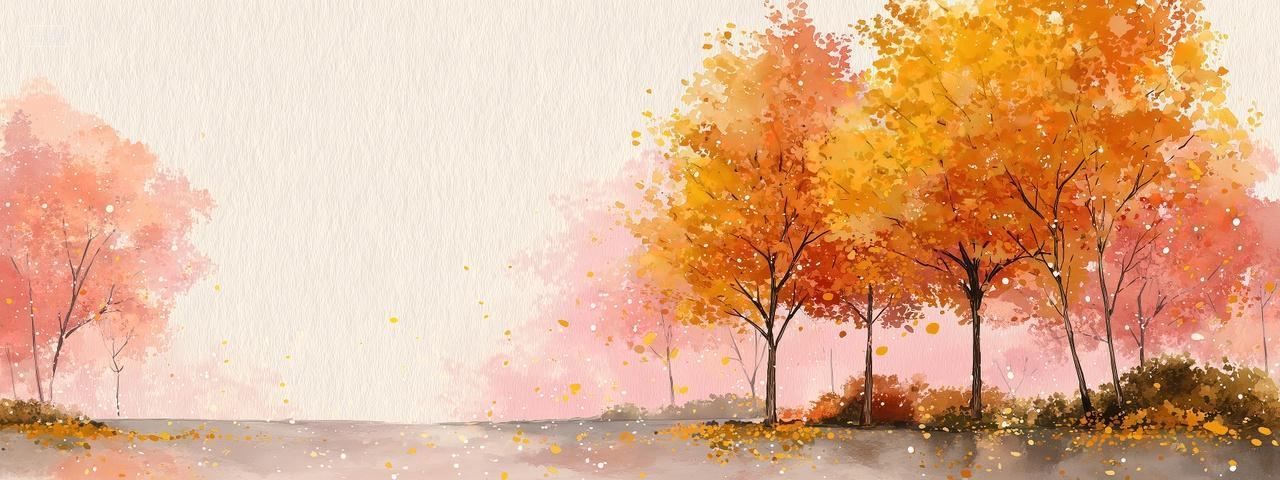 枫树二十四节气立秋秋分海报纹理背景