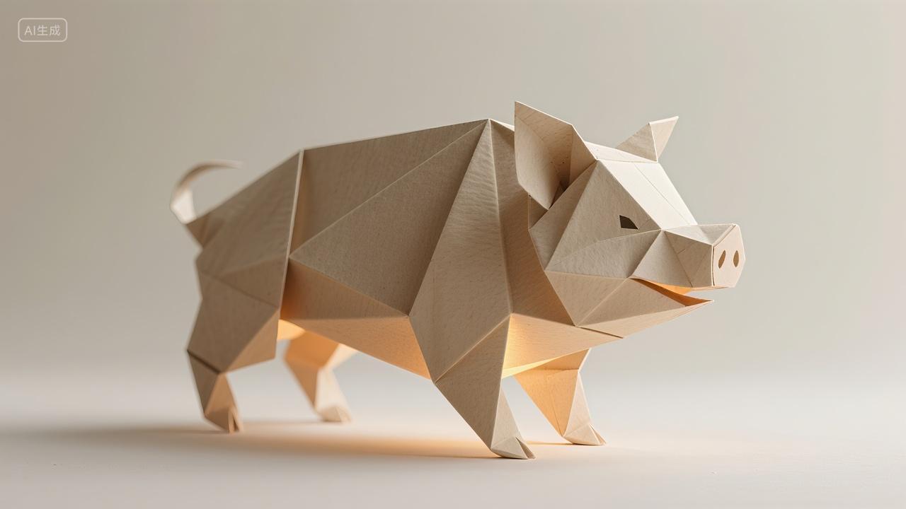 创意折纸十二生肖-猪