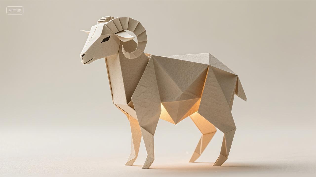 创意折纸十二生肖-羊