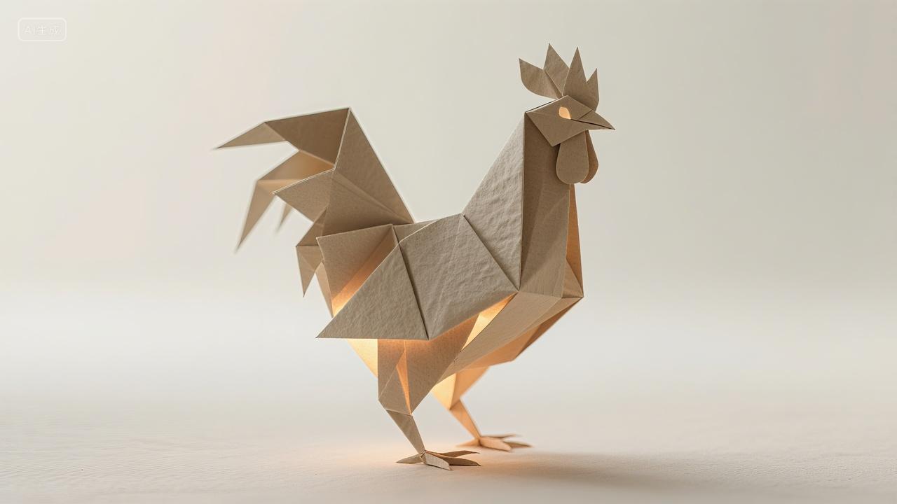 创意折纸十二生肖-鸡