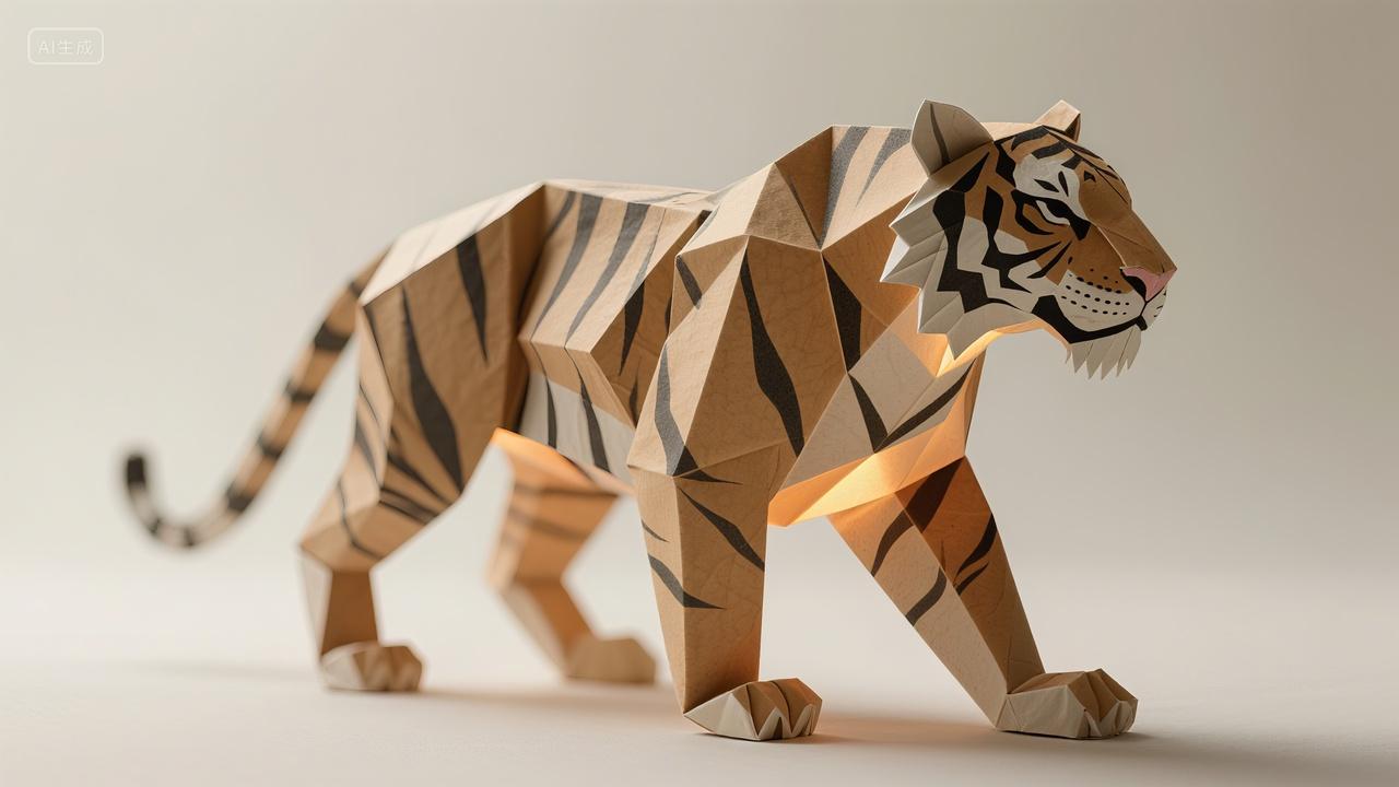 创意折纸十二生肖-虎