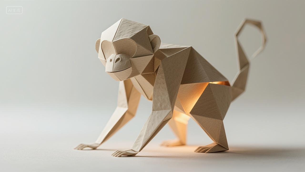 创意折纸十二生肖-猴