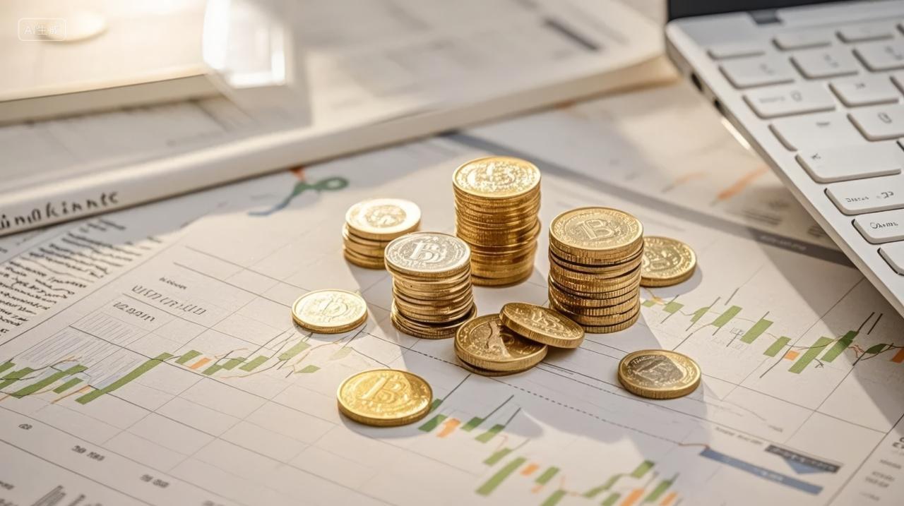 金融理财投资储蓄财富增长商业养老金背景