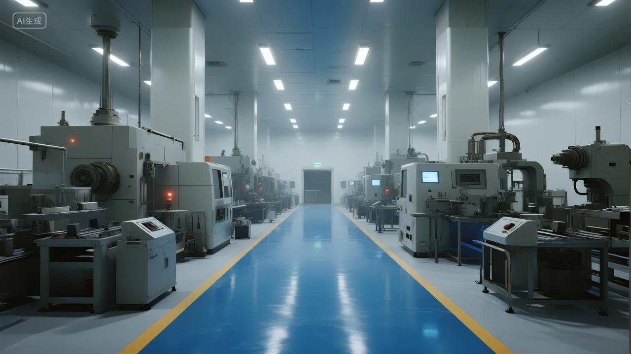 科技工厂自动化生产线智能制造工业背景