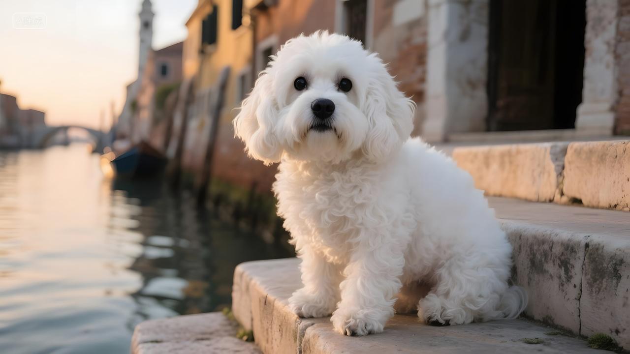 博洛尼亚犬宠物狗户外休闲时光宠物狗摄影图